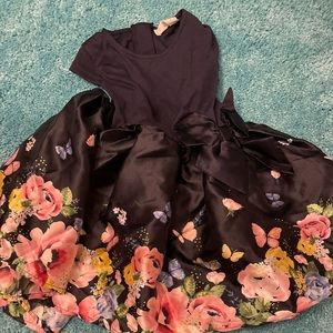 2T H&M Floral Puffy Dress with Zipper in the back
